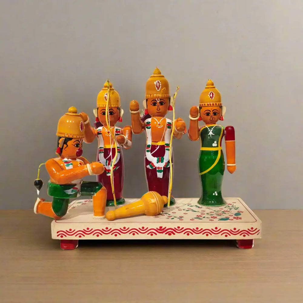 Traditional Etikoppaka Lacquerware - The Royal Court of Ayodhya Etikoppaka Lacquerware