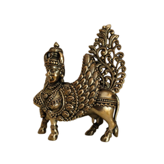 Handcrafted Brass Kamadhenu Statue Brass Artwork