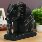 Soft Stone Elephant Showpiece – Handcrafted Decorative Figurine