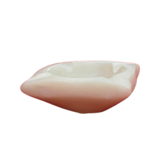 Handcrafted Floral Diya Lamp Marble Soft Stone