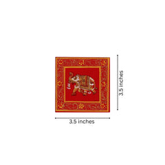 Royal Elephant on Crimson Glory Paintings