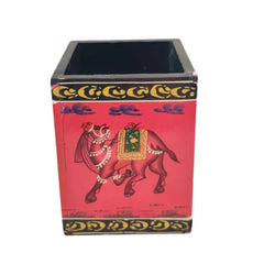 Colorful Handcrafted Pen Holder | Decorative Office Accessory maruthi handicrafts