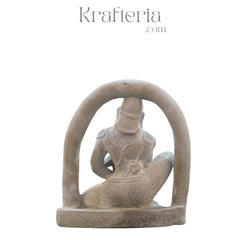 Graceful Lady Breastfeeding Sculpture – Symbol of Love and Care Soft Stone