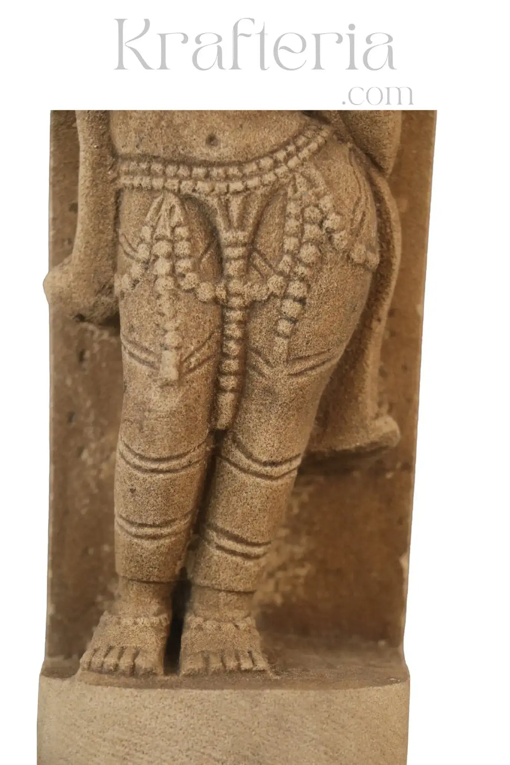 A Lady Adorning Herself with a Mirror Sand Stone