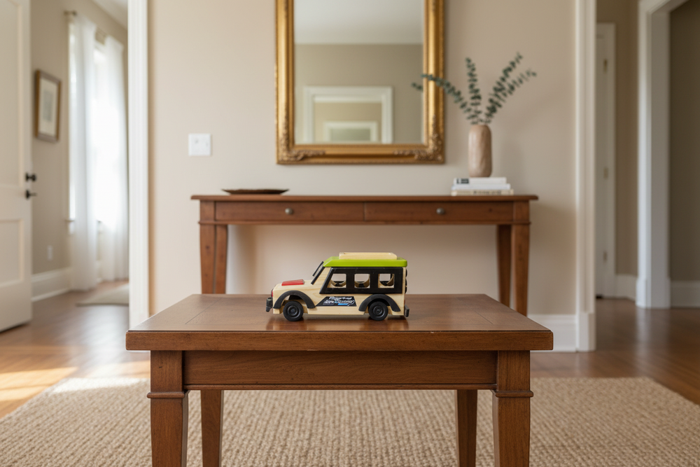 Channapatna Wooden SUV Car – Vibrant Multi-Colour Handmade Toy Wooden Lacquerware&toys