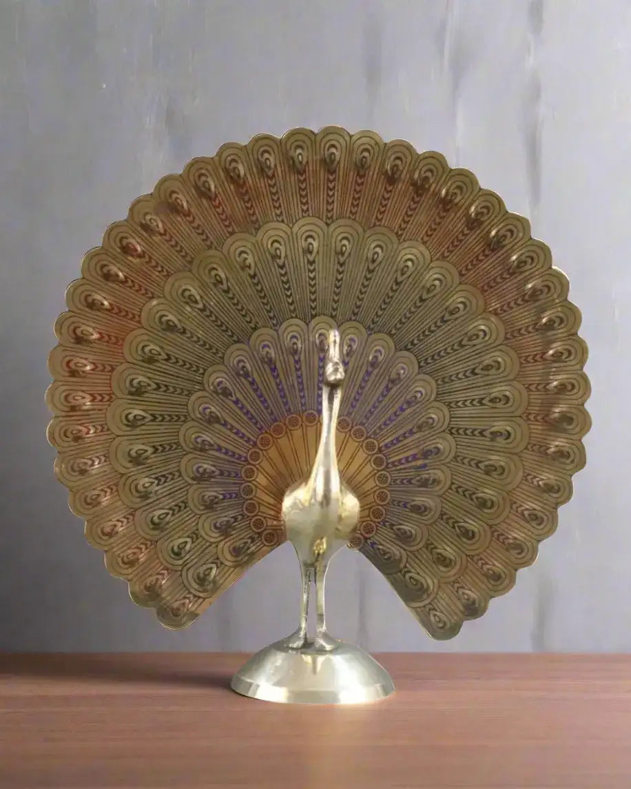 Handcrafted Brass Dancing Peacock – Cultural Home Décor Brass Ware