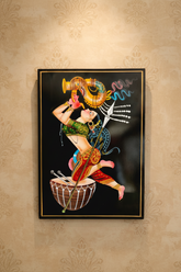 Rhythms of Tradition – Folk Musician Nirmal Painting Paintings