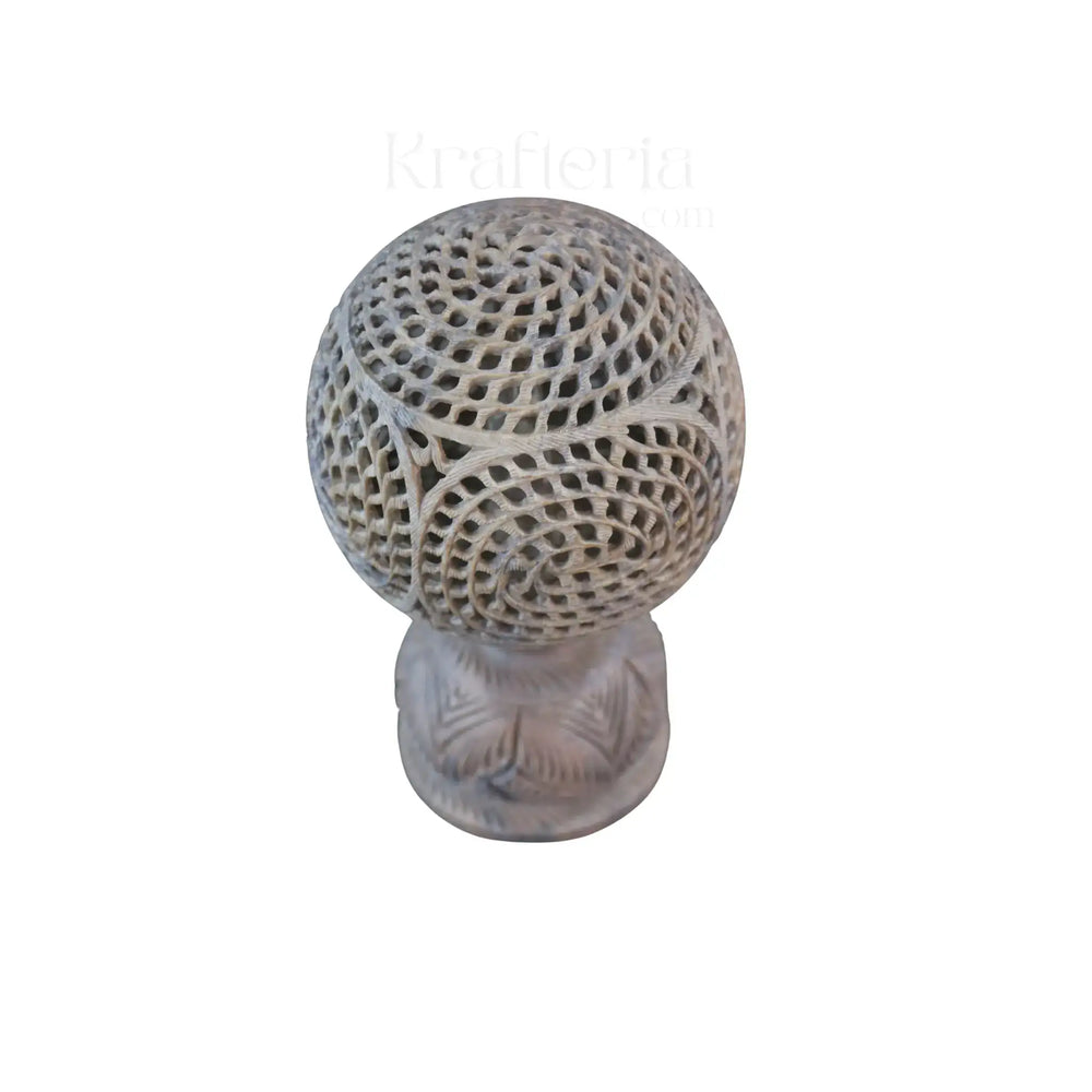 Ball or Globe With Buddha Inside Jali Art Work Varanasi Bachcha Lal