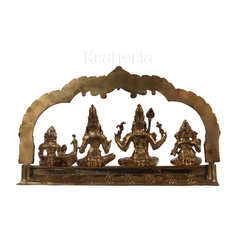 Panchaloha Shiva Kutumba – Divine Family Sculpture