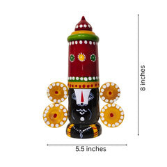 Etikoppaka Wooden Lord Venkateswara Idol Etikoppaka Lacquerware