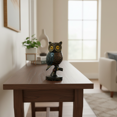 Hand-Painted Wooden Owl – Exclusive Artistic Home Decor