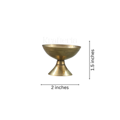 Traditional Brass Deepam with Stand – Auspicious Diya for Pooja