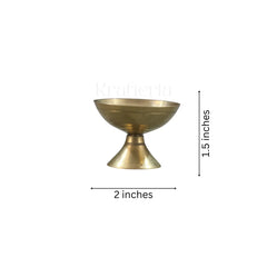 Traditional Brass Deepam with Stand – Auspicious Diya for Pooja Brass Ware