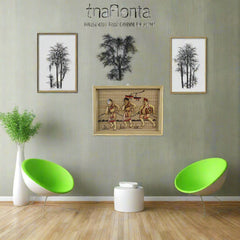 Handcrafted Tribal Bamboo Wall Decor – Ethnic Art Piece