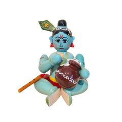 Etikoppaka Krishna Stealing Butter Etikoppaka Lacquerware