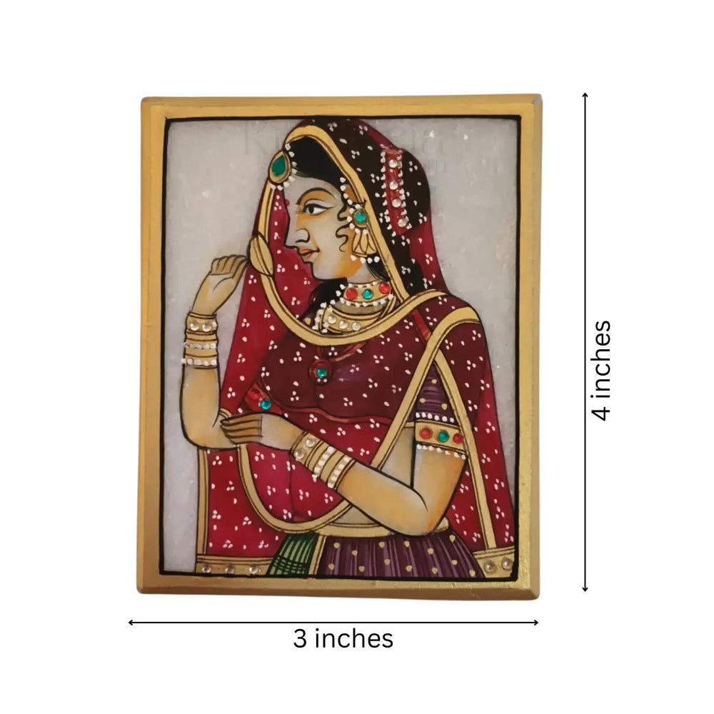 Rajasthan The Royal Attire Marbel Painitng Paintings