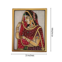 Rajasthan The Royal Attire Marbel Painitng Paintings