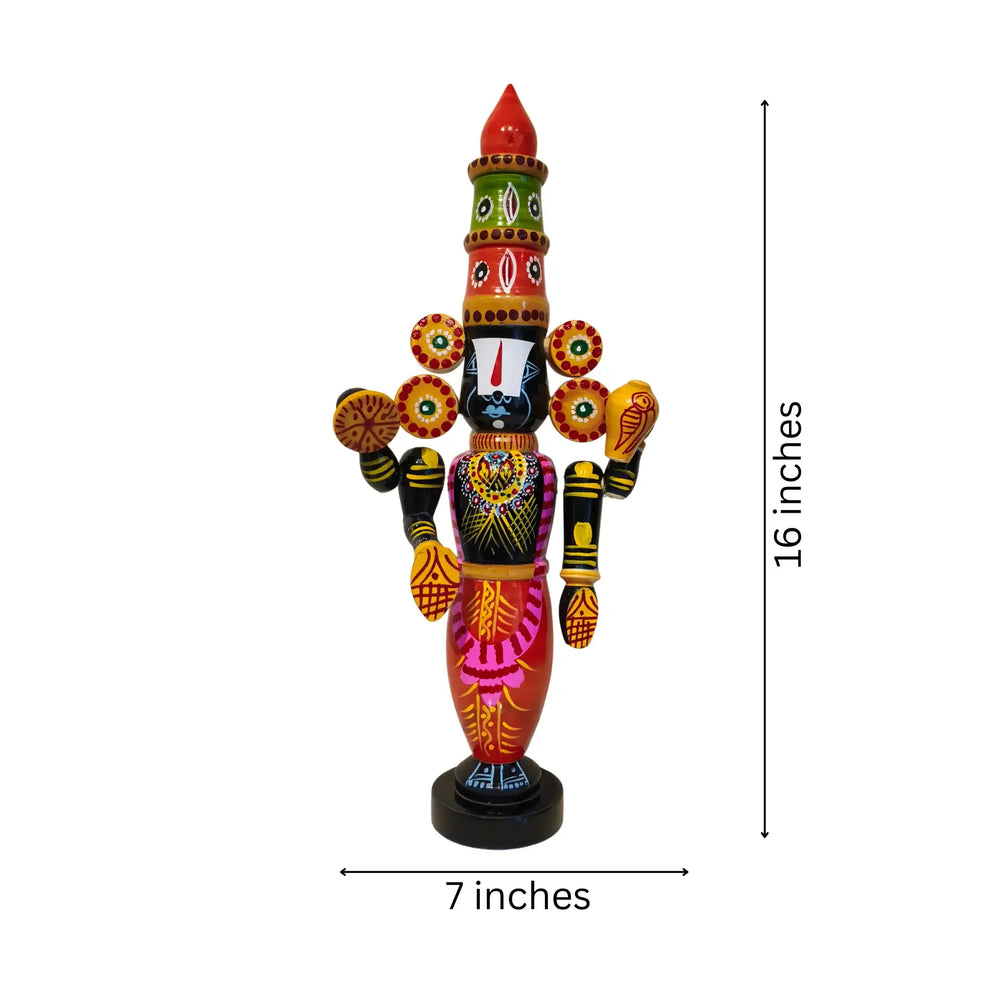 Sacred Etikoppaka Balaji Wooden Statue – A Handcrafted Symbol of Devotion Etikoppaka Lacquerware