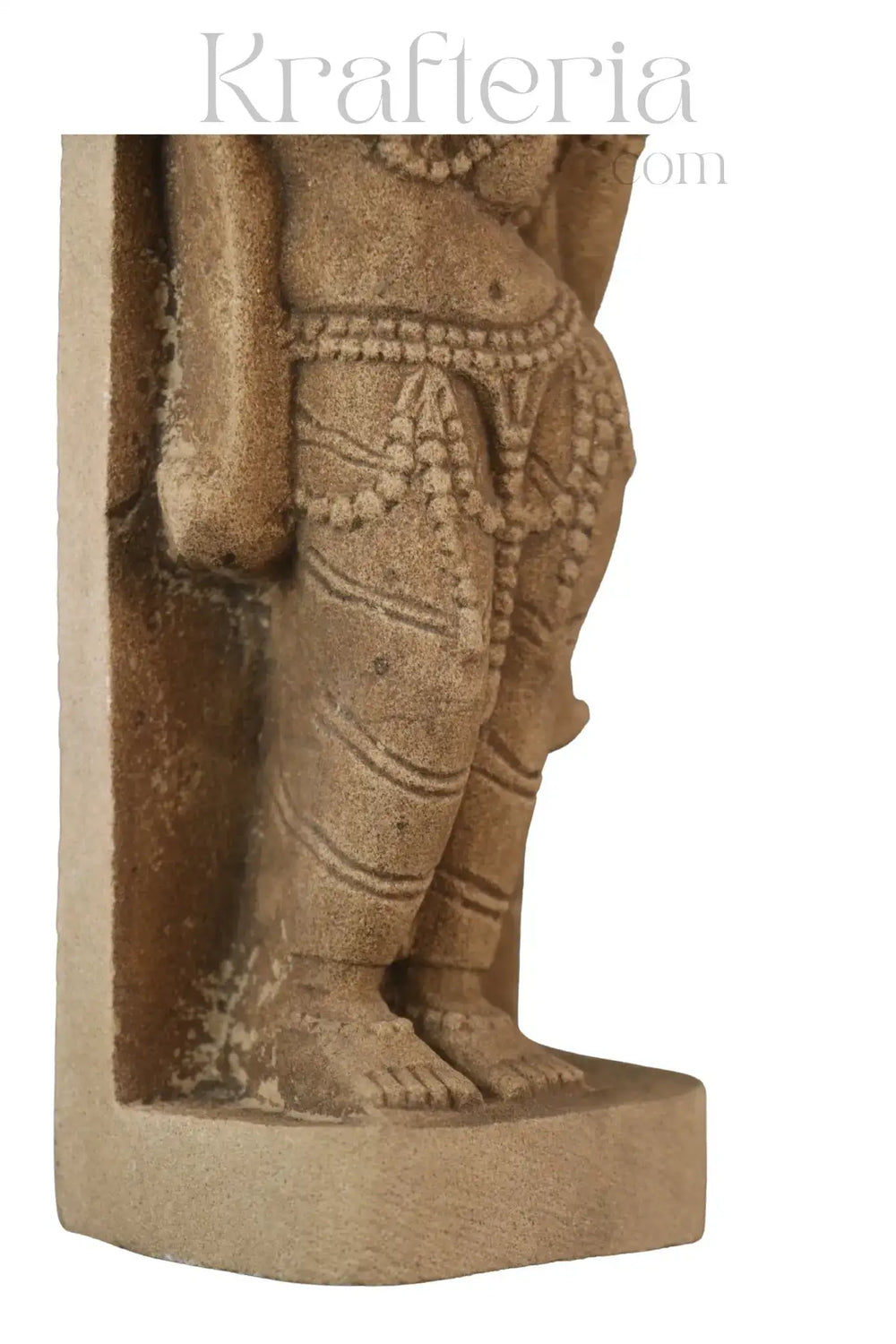 A Lady Adorning Herself with a Mirror Sand Stone