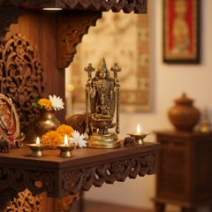 Lakshmi Venkateswara Brass Idol Brass Artwork