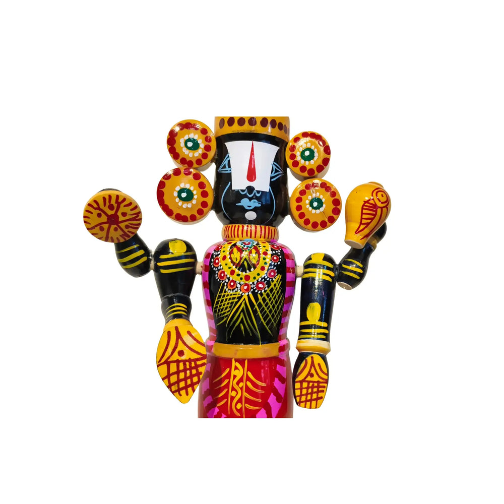 Sacred Etikoppaka Balaji Wooden Statue – A Handcrafted Symbol of Devotion Etikoppaka Lacquerware