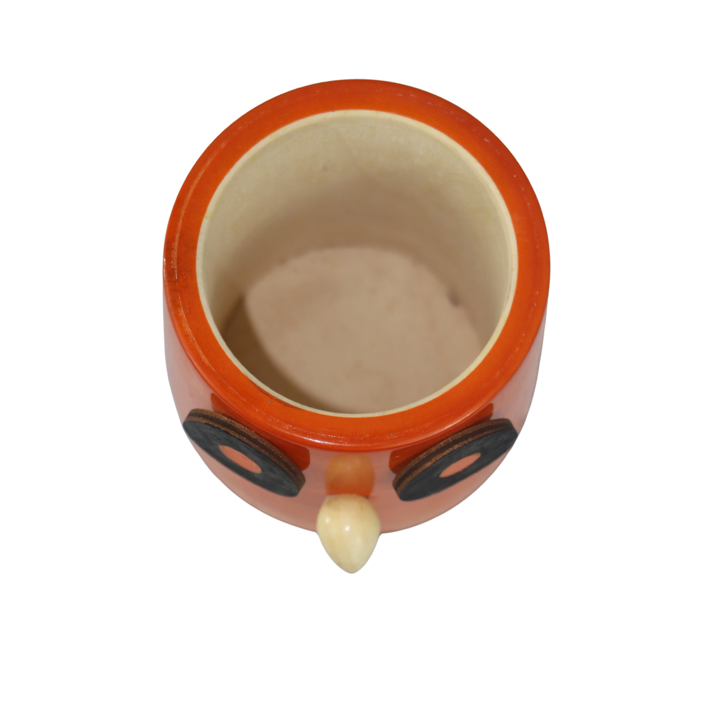 Handcrafted Owl Pen Holder – Stylish & Functional Wooden Lacquerware&toys