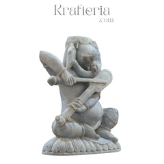 Divine Ganesh with Musical Instrument – Symbol of Joy and Creativity soft stone