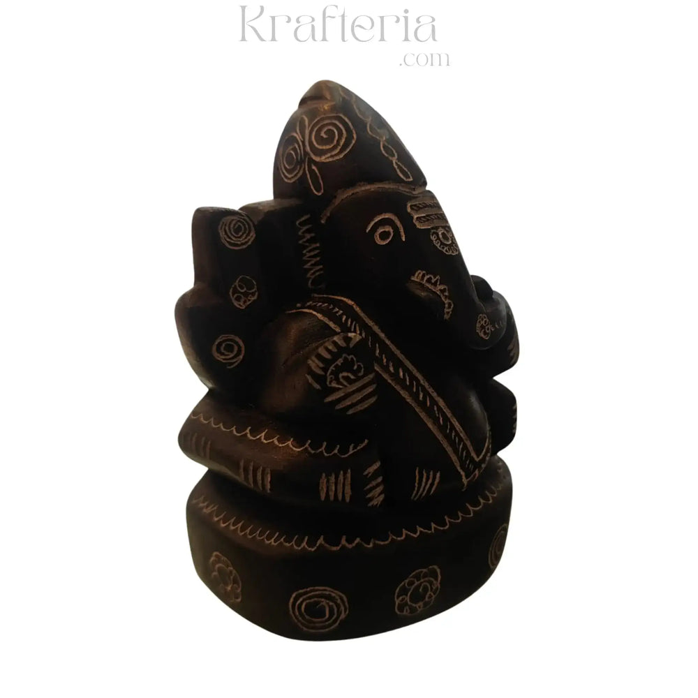 Ganesh Ji Statue in Soft Stone – Puja & Decorative Use belur shanker