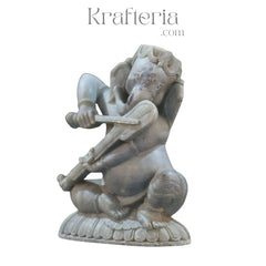Divine Ganesh with Musical Instrument – Symbol of Joy and Creativity soft stone