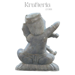 Divine Ganesh with Musical Instrument – Symbol of Joy and Creativity soft stone