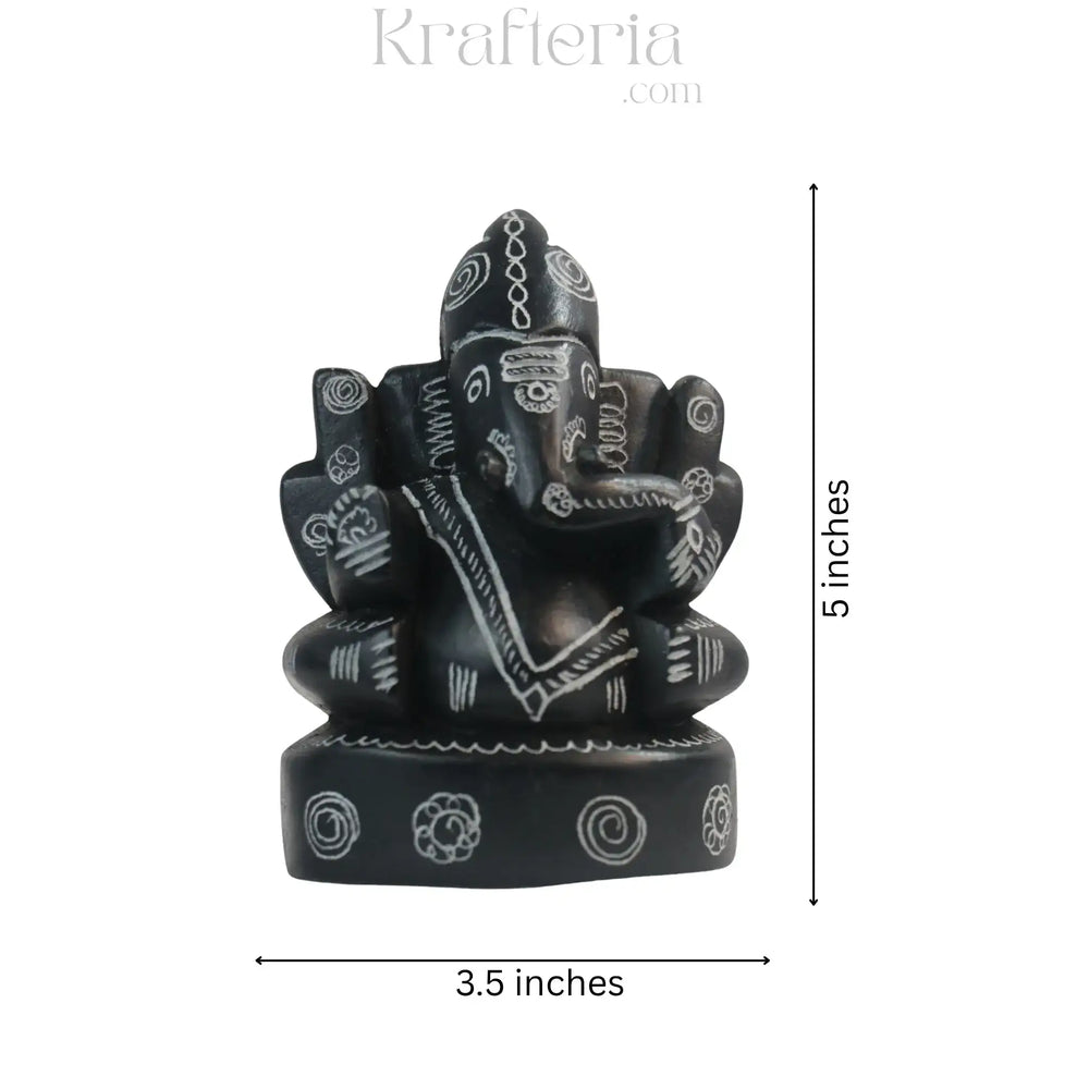 Ganesh Ji Statue in Soft Stone – Puja & Decorative Use belur shanker