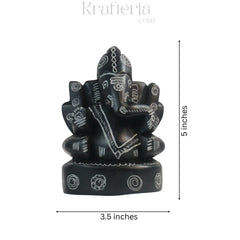 Ganesh Ji Statue in Soft Stone – Puja & Decorative Use belur shanker