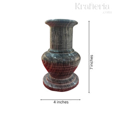 Handcrafted Marble Flower Vase – Elegant Home Decor