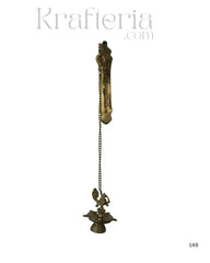 Handcrafted Brass Peacock Wall Hanging Diyas Brass Ware