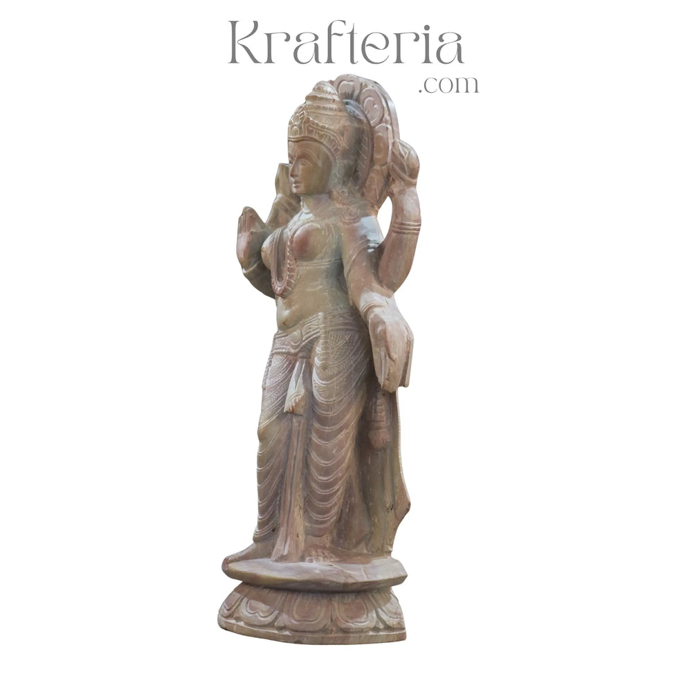 MahaLaxmi Devatha Murti – Sacred Art Celebrating Wealth and Well-being Soft Stone