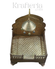 Shuddha Peetham – Brass Pooja Simhasan for Divine Idols