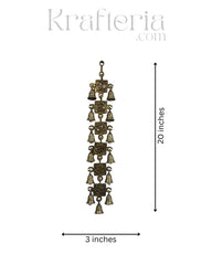 Brass Om Bell Wall Hanging – Perfect for Meditation and Prayer Spaces