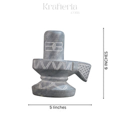 Sacred Stone – Soft Stone Shiva Linga for Puja