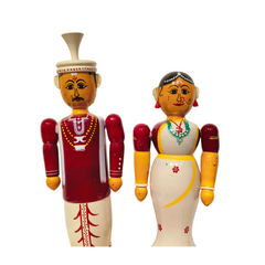 Etikoppaka Wedding Couple with Ritual Set