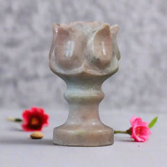 Handcrafted Marble Agarbatti Stand– Natural Stone Incense Holder Marble Soft Stone