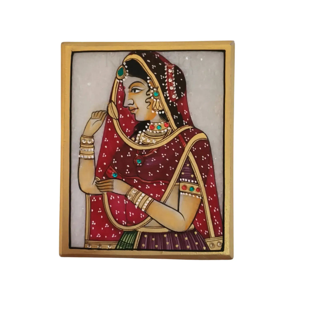 Rajasthan The Royal Attire Marbel Painitng Paintings