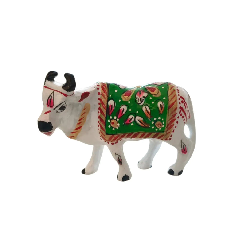 Hand-Painted Metal Cow Metal Decorative