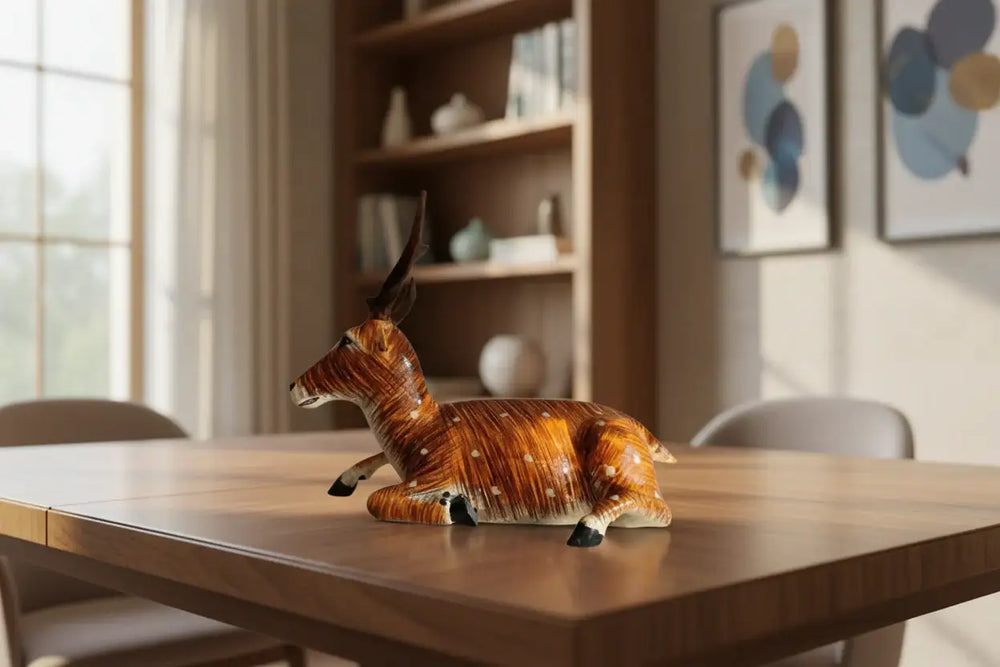Nirmal Lacquered Deer Toy – Traditional Telangana Wooden Art Wooden Toy