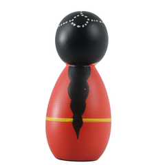 Handcrafted female peg doll characters