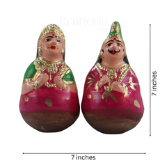 Golu King and Queen Dolls – Traditional Thanjavur Handcrafted Set