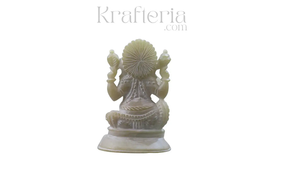 Handcrafted Ganesh Murti – Traditional Indian Spiritual Idol Marble Soft Stone