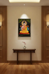 Traditional Nirmal painting of Lord Buddha