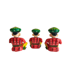 Hand-Painted Rajasthani Musician Ensemble Miniature Set