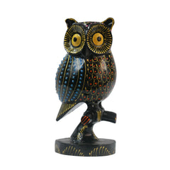Hand-Painted Wooden Owl – Exclusive Artistic Home Decor maruthi handicrafts