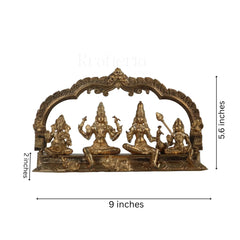 Panchaloha Shiva Kutumba – Divine Family Sculpture Karthick's metal art